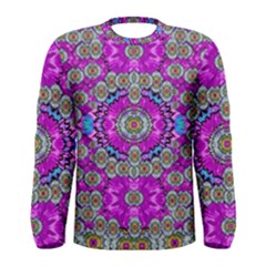 Spring Time In Colors And Decorative Fantasy Bloom Men s Long Sleeve Tee