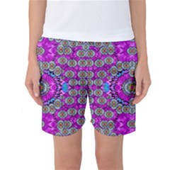 Spring Time In Colors And Decorative Fantasy Bloom Women s Basketball Shorts by pepitasart