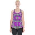 Spring Time In Colors And Decorative Fantasy Bloom Piece Up Tank Top View1