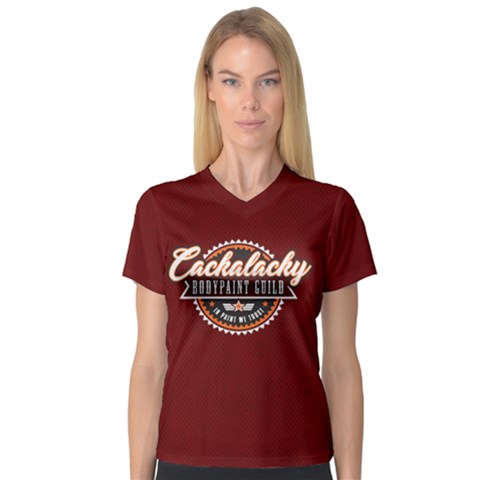 Cackalacky Bp Guild, V-neck Sport Mesh Tee by livingbrushlifestyle