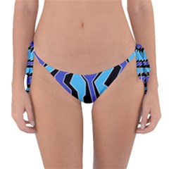 Vertical Blues Polynoise Reversible Bikini Bottom by jumpercat