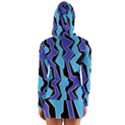 Vertical Blues Polynoise Long Sleeve Hooded T-shirt View2