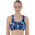 Vertical Blues Polynoise Back Weave Sports Bra View1