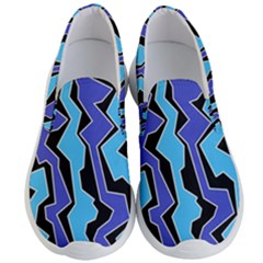 Vertical Blues Polynoise Men s Lightweight Slip Ons