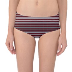 Indian Stripes Mid-waist Bikini Bottoms by jumpercat