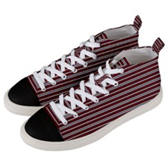 Indian Stripes Men s Mid-top Canvas Sneakers