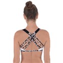 Flat Tech Camouflage Black And White Got No Strings Sports Bra View2