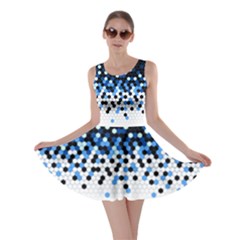 Flat Tech Camouflage Reverse Blue Skater Dress by jumpercat