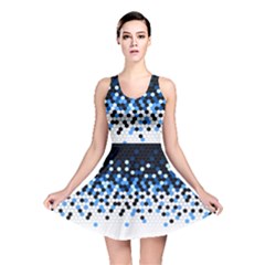 Flat Tech Camouflage Reverse Blue Reversible Skater Dress by jumpercat