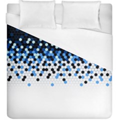 Flat Tech Camouflage Reverse Blue Duvet Cover (king Size) by jumpercat