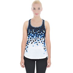 Flat Tech Camouflage Reverse Blue Piece Up Tank Top