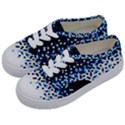 Flat Tech Camouflage Reverse Blue Kids  Classic Low Top Sneakers View2