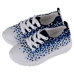 Flat Tech Camouflage Reverse Blue Kids  Lightweight Sports Shoes