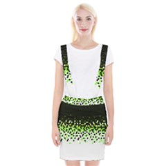 Flat Tech Camouflage Reverse Green Braces Suspender Skirt by jumpercat