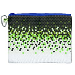 Flat Tech Camouflage Reverse Green Canvas Cosmetic Bag (xxl)