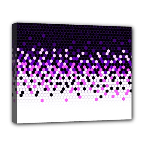 Flat Tech Camouflage Reverse Purple Deluxe Canvas 20  X 16   by jumpercat