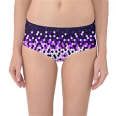 Flat Tech Camouflage Reverse Purple Mid-waist Bikini Bottoms by jumpercat