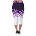 Flat Tech Camouflage Reverse Purple Midi Pencil Skirt View2