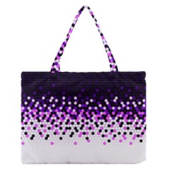 Flat Tech Camouflage Reverse Purple Zipper Medium Tote Bag by jumpercat