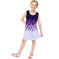 Flat Tech Camouflage Reverse Purple Kids  Tunic Dress by jumpercat