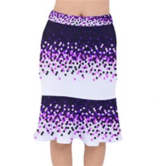 Flat Tech Camouflage Reverse Purple Mermaid Skirt by jumpercat