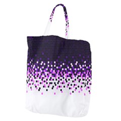 Flat Tech Camouflage Reverse Purple Giant Grocery Zipper Tote by jumpercat