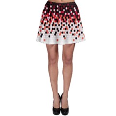 Flat Tech Camouflage Reverse Red Skater Skirt by jumpercat