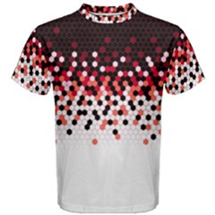 Flat Tech Camouflage Reverse Red Men s Cotton Tee by jumpercat