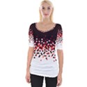 Flat Tech Camouflage Reverse Red Wide Neckline Tee View1