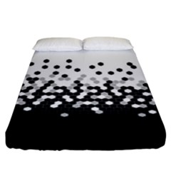 Flat Tech Camouflage White And Black Fitted Sheet (king Size) by jumpercat