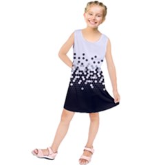 Flat Tech Camouflage White And Black Kids  Tunic Dress by jumpercat