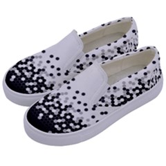 Flat Tech Camouflage White And Black Kids  Canvas Slip Ons by jumpercat