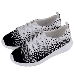 Flat Tech Camouflage White And Black Women s Lightweight Sports Shoes