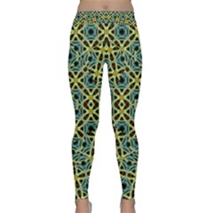 Arabesque Seamless Pattern Classic Yoga Leggings by dflcprints