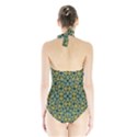 Arabesque Seamless Pattern Halter Swimsuit View2