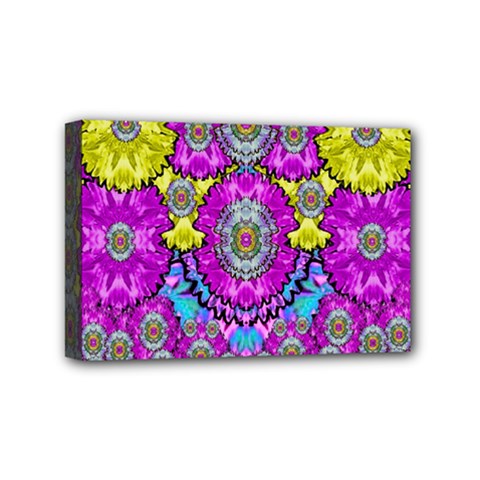 Fantasy Bloom In Spring Time Lively Colors Mini Canvas 6  X 4  by pepitasart