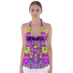 Fantasy Bloom In Spring Time Lively Colors Babydoll Tankini Top by pepitasart