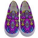 Fantasy Bloom In Spring Time Lively Colors Kids  Canvas Slip Ons View1