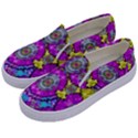 Fantasy Bloom In Spring Time Lively Colors Kids  Canvas Slip Ons View2