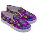 Fantasy Bloom In Spring Time Lively Colors Kids  Canvas Slip Ons View3