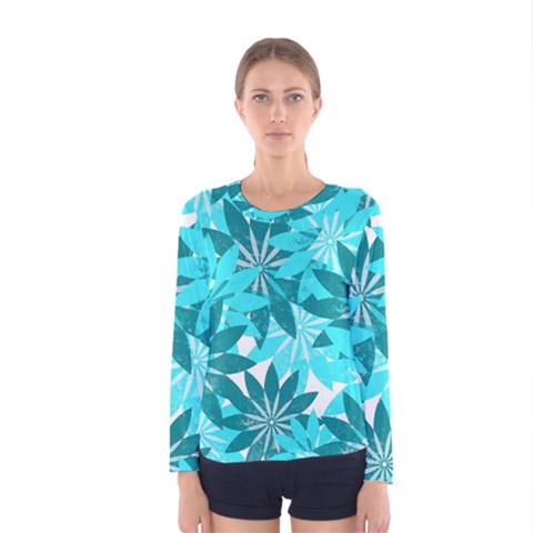 Leaves Pattern Women s Long Sleeve Tee by berwies