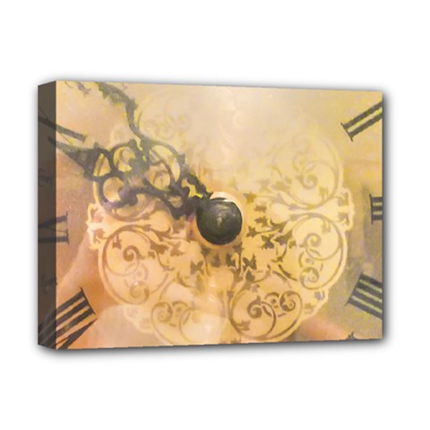 Old Wall Clock Vintage Style Photo Deluxe Canvas 16  X 12   by dflcprints