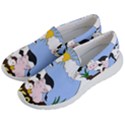 Friends Not Food - Cute Pig and Chicken Men s Lightweight Slip Ons View2