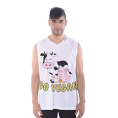 Friends Not Food - Cute Pig And Chicken Men s Basketball Tank Top by Valentinaart