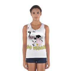 Friends Not Food - Cute Pig And Chicken Sport Tank Top  by Valentinaart