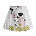 Friends Not Food - Cute Pig and Chicken Mini Flare Skirt View1