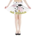 Friends Not Food - Cute Pig and Chicken Mini Flare Skirt View3