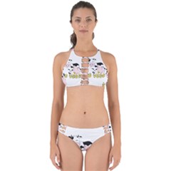 Friends Not Food - Cute Pig And Chicken Perfectly Cut Out Bikini Set