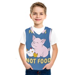 Friends Not Food - Cute Pig And Chicken Kids  Sportswear by Valentinaart