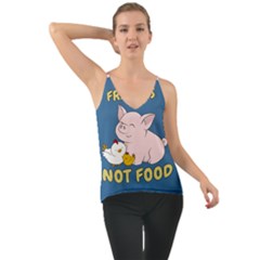 Friends Not Food - Cute Pig And Chicken Cami by Valentinaart